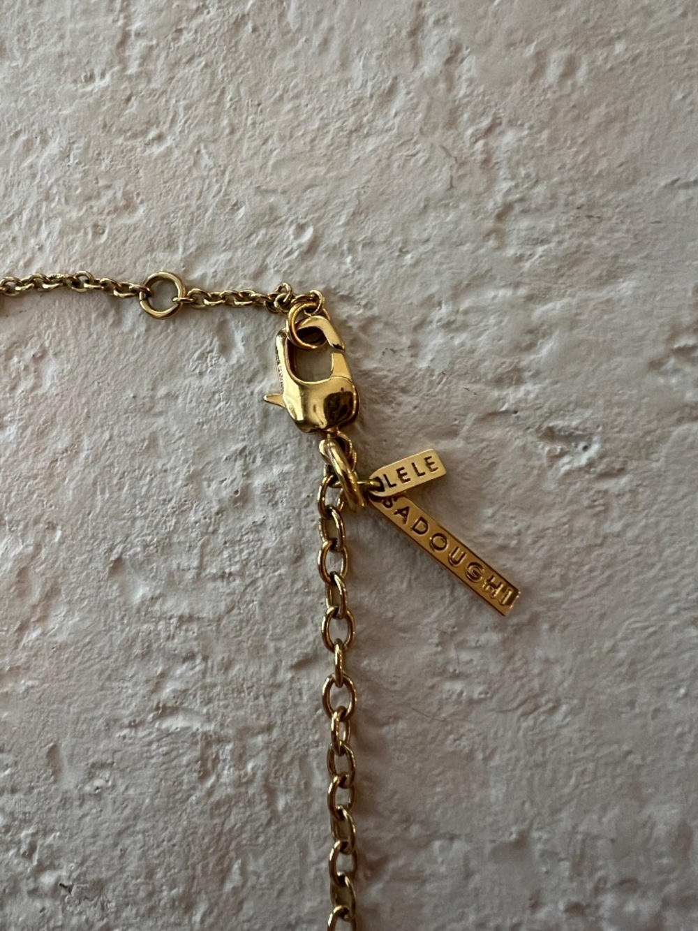 Lele Sadoughi Pearl Slider Necklace, OS, Gold - Picture 5 of 5
